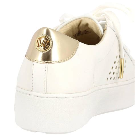 michael kors women's white leather sneakers|michael kors sneakers women's price.